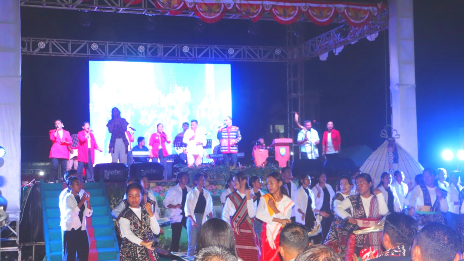 KKR Rote Ndao Bermazmur mengawali rangkaian Perayaan HUT RI Ke-80 Tingkat Kabupate Rote Ndao.