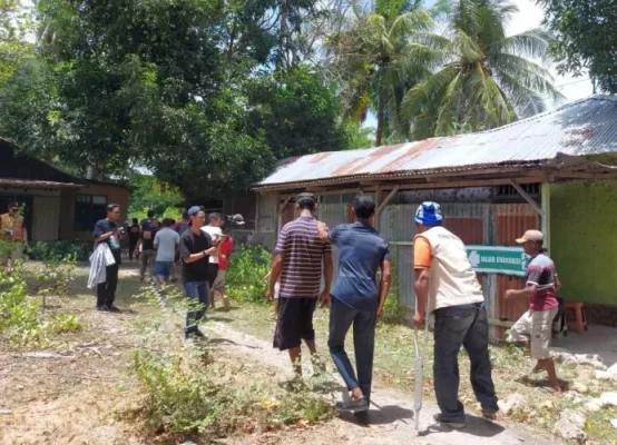 Gladi Lapangan Simulasi Evakuasi Seluruh Warga RT 07,08,09, Termasuk Warga Difabel Keluarahan Namodale Ke Titik Evakuasi Pertama.