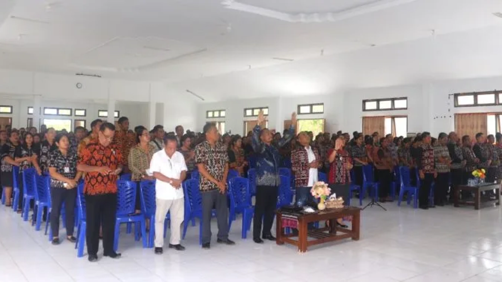 Ibadah ASN Pemkab Rote Ndao bertempat di Auditorium Ti’i Langga.