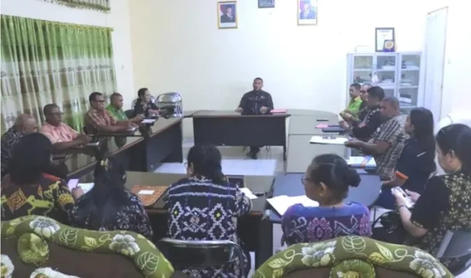 Rapat Koordinasi Stakeholder dalam rangka menyamkan persepsi dan memangun sinergi lintas sektor dukung pelaksanaan Gerakan Mahinek Digital.