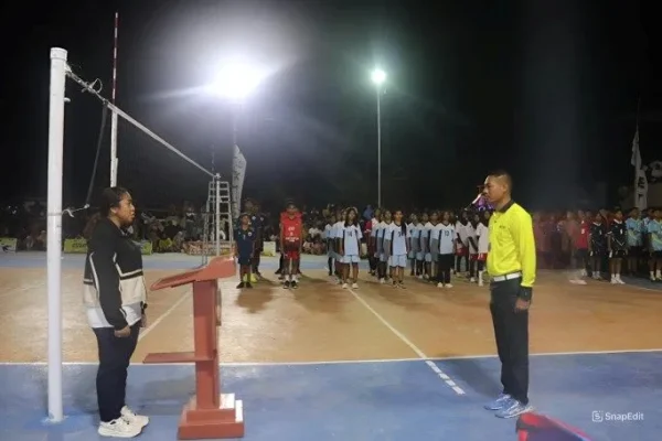 Upacara penutupan Turnamen Voli Bupati Rote Ndao Cup V Tahun 2025.
