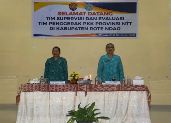 Pembukaan kegiatan Supervisi dan Evaluasi Penyelenggraan PKK di Kabupaten Rote Ndao.