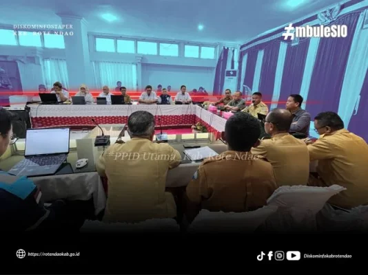 Suasana Audiensi Bupati Rote Ndao dan Dirjen KKP serta PT. Nindya Karya.