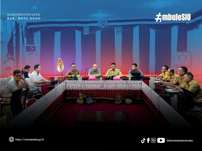 Audiensi Bupati Rote Ndao dan Dirjen KKP Bahas Tahap II Program K-SIGN di Ruang TBUPP Kantor Bupati Rote Ndao.
