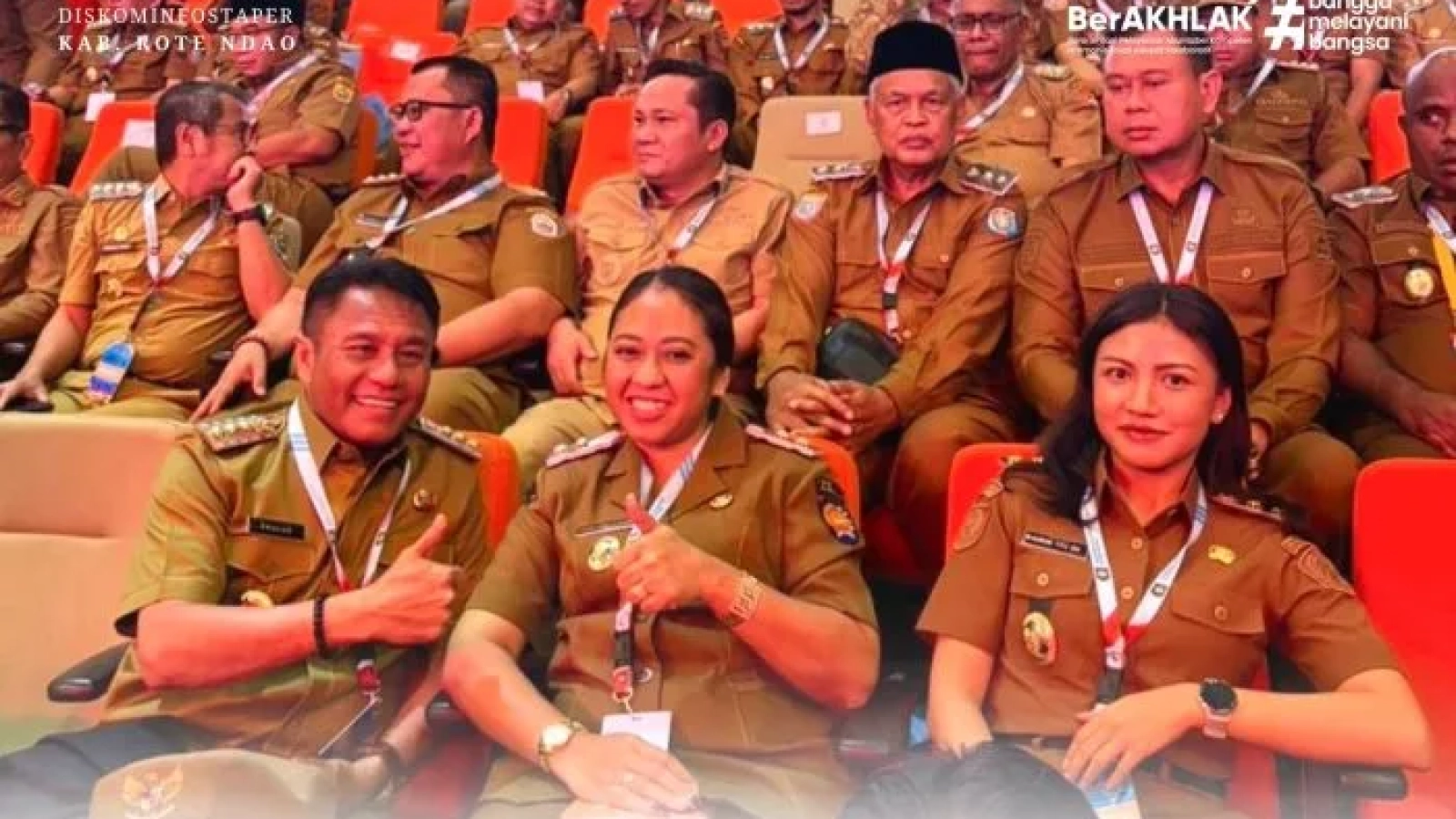 Rakornas : Bupati Rote Ndao Paulus Henuk, SH dan Wakil Bupati Apremoi D. Dethan menghadiri dan mengikuti Rakornas Pemerintah Pusat Daerah dalam rangka Sinergits Implementasi Program Prioritas Presiden Menuju Indonesia Emas 2045.