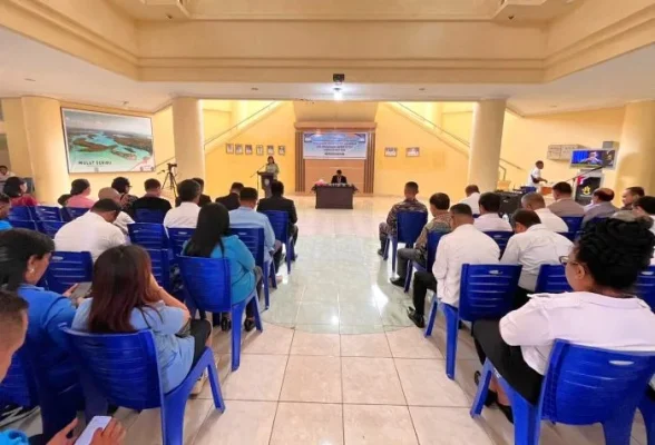 Acara pelantikan Dirut PDAM dan PD Ita Esa Masa jabatan 2026-2031.