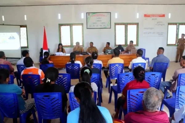 Kegiatan sosialisasi SP4N Lapor di Desa Daudolu