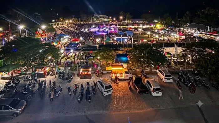 Suasana kemeriahaan Pameran Pembangunan dan Expo UMKM Kabupaten Rote Ndao.