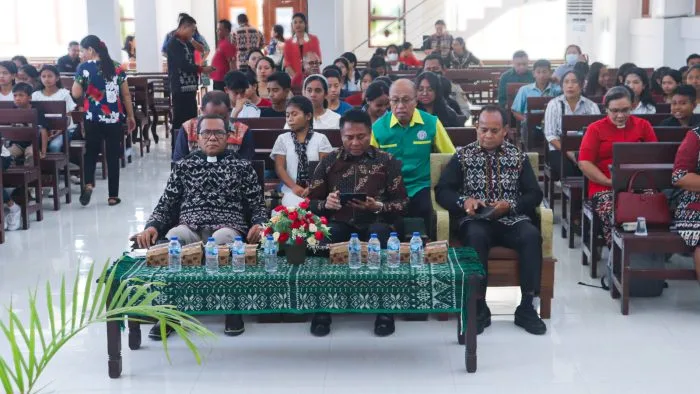 Suasana Peringatan Hari Anak Nasional (HAN) ke-42 Tahun 2026 GMIT Teritori Rote Ndao yang berlangsung di GMIT Betania Ba’a, Selasa (25/8/2026).