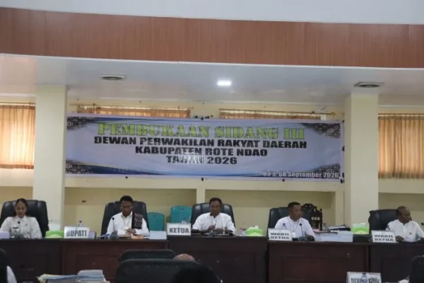 Pembukaan Sidang III DPRD Kabupaten Rote Ndao.