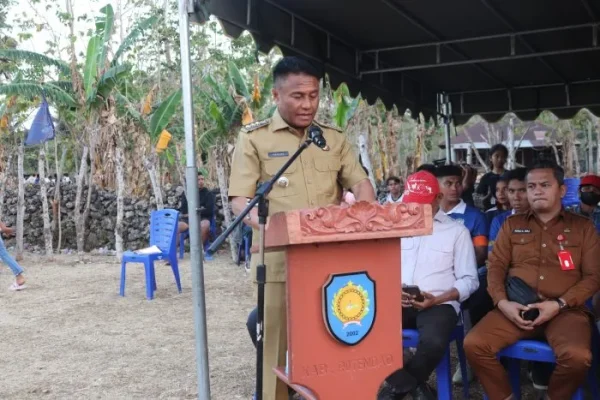 Bupati Rote Ndao saat memberikan sambutan pada Penutupan Nasdem Cup 2026.